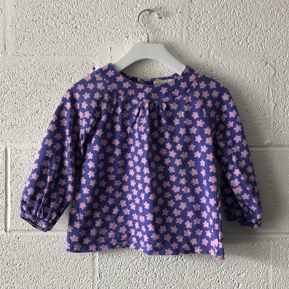 Green Cotton flower top sz: 4